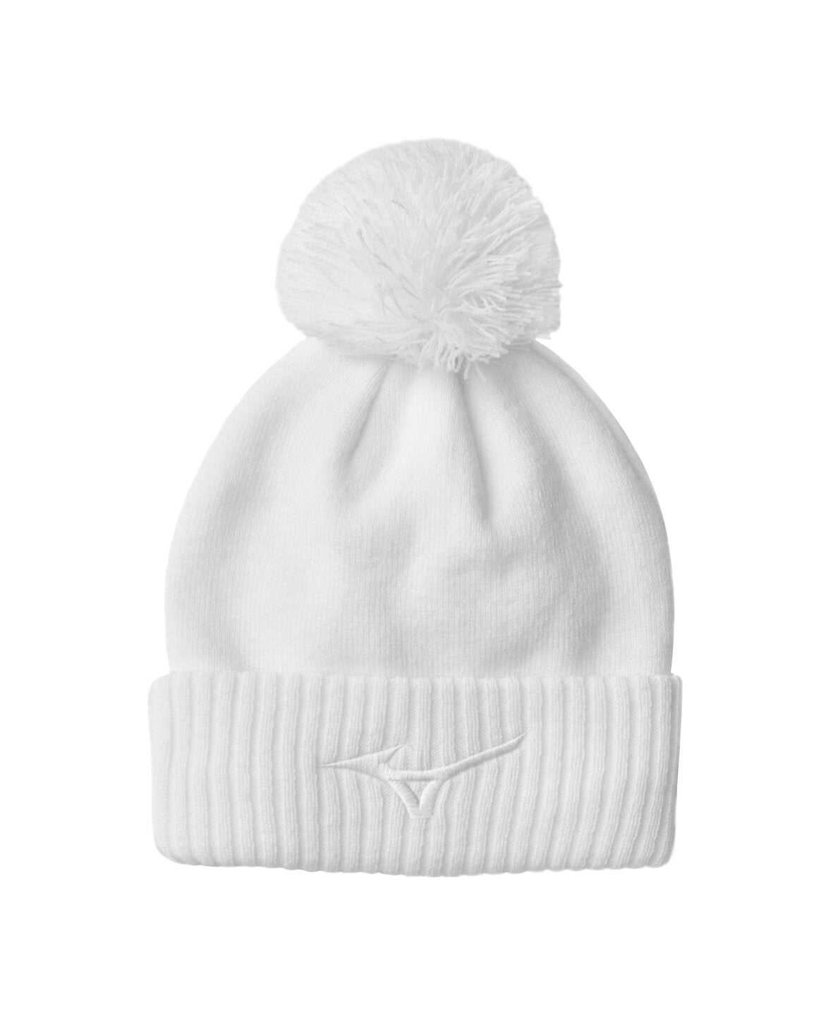 mizuno crested bobble hat wit