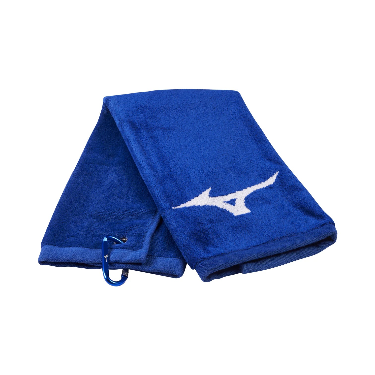 mizuno golf rb tri fold towel blauw