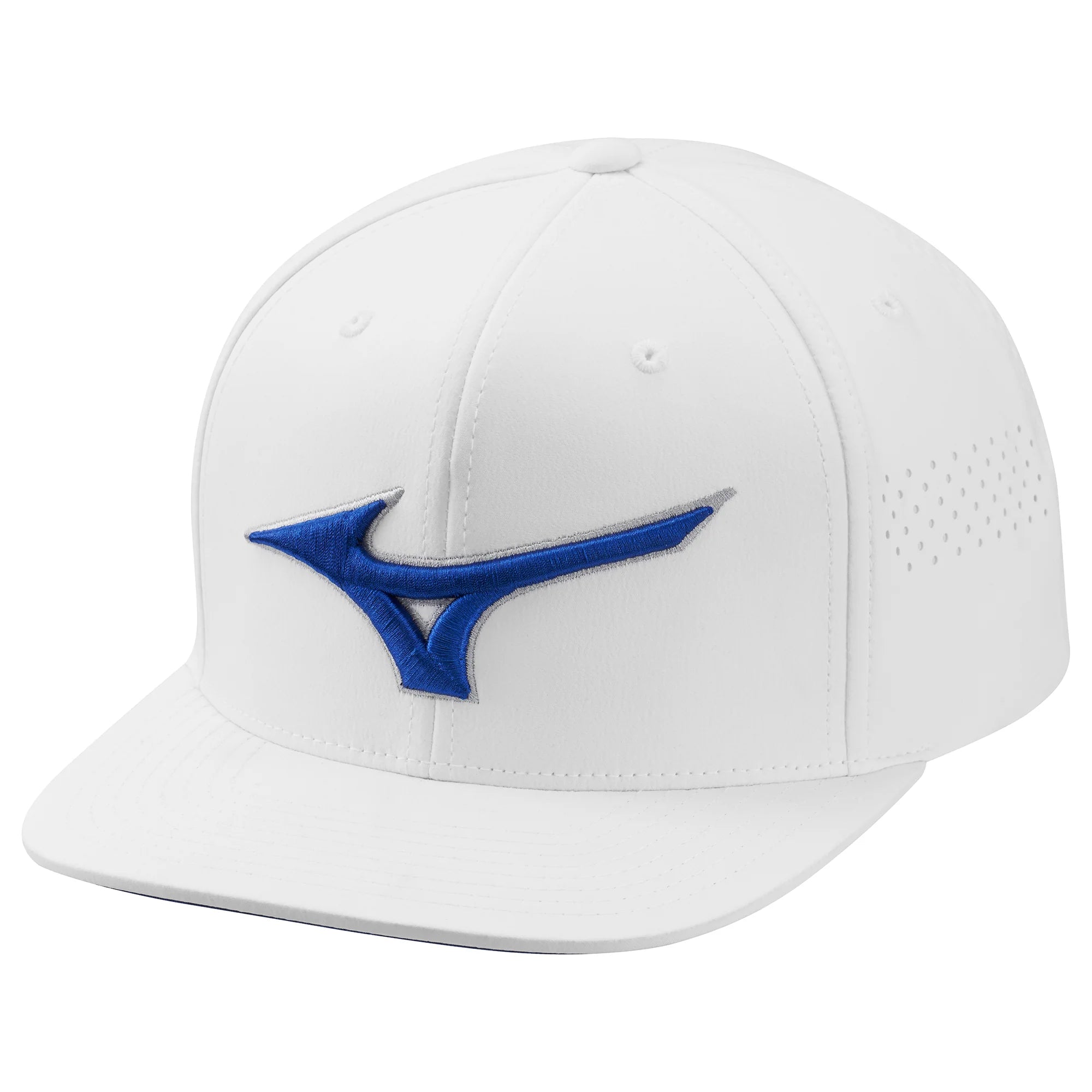 mizuno golf tour flatsnapback cap wit
