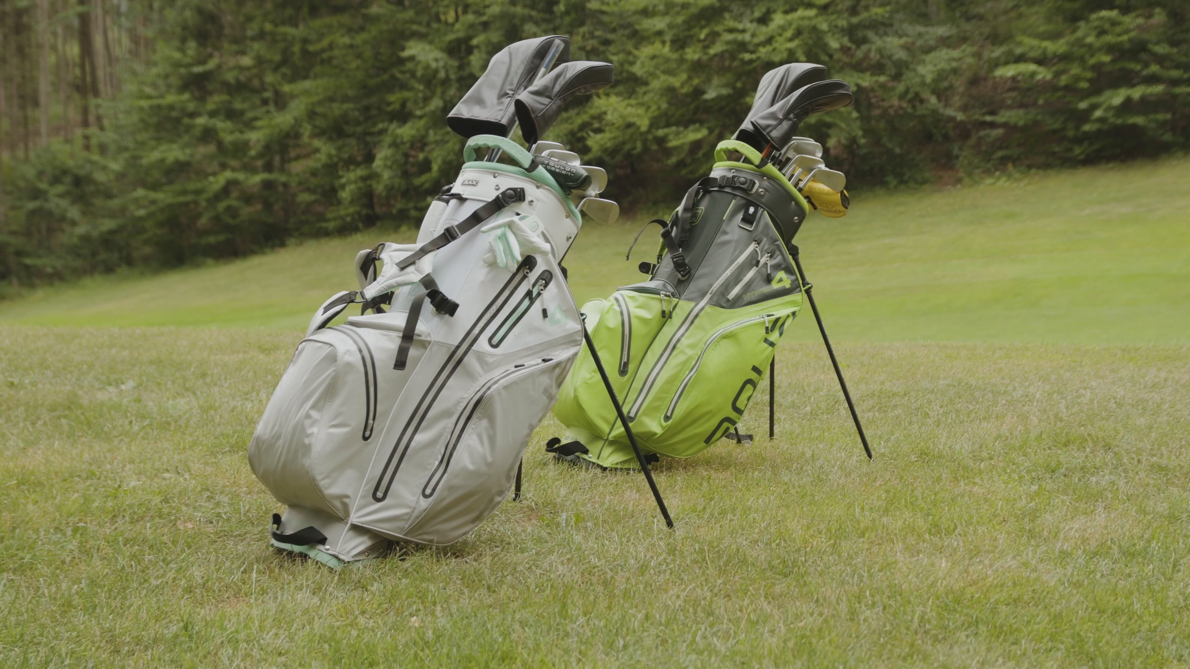 Big Max Aqua Hybrid 4 standbag grijs/zilver