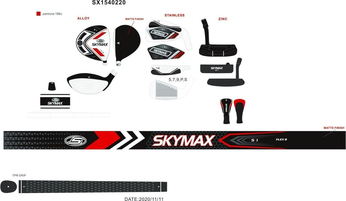 Skymax S1 halve golfset heren