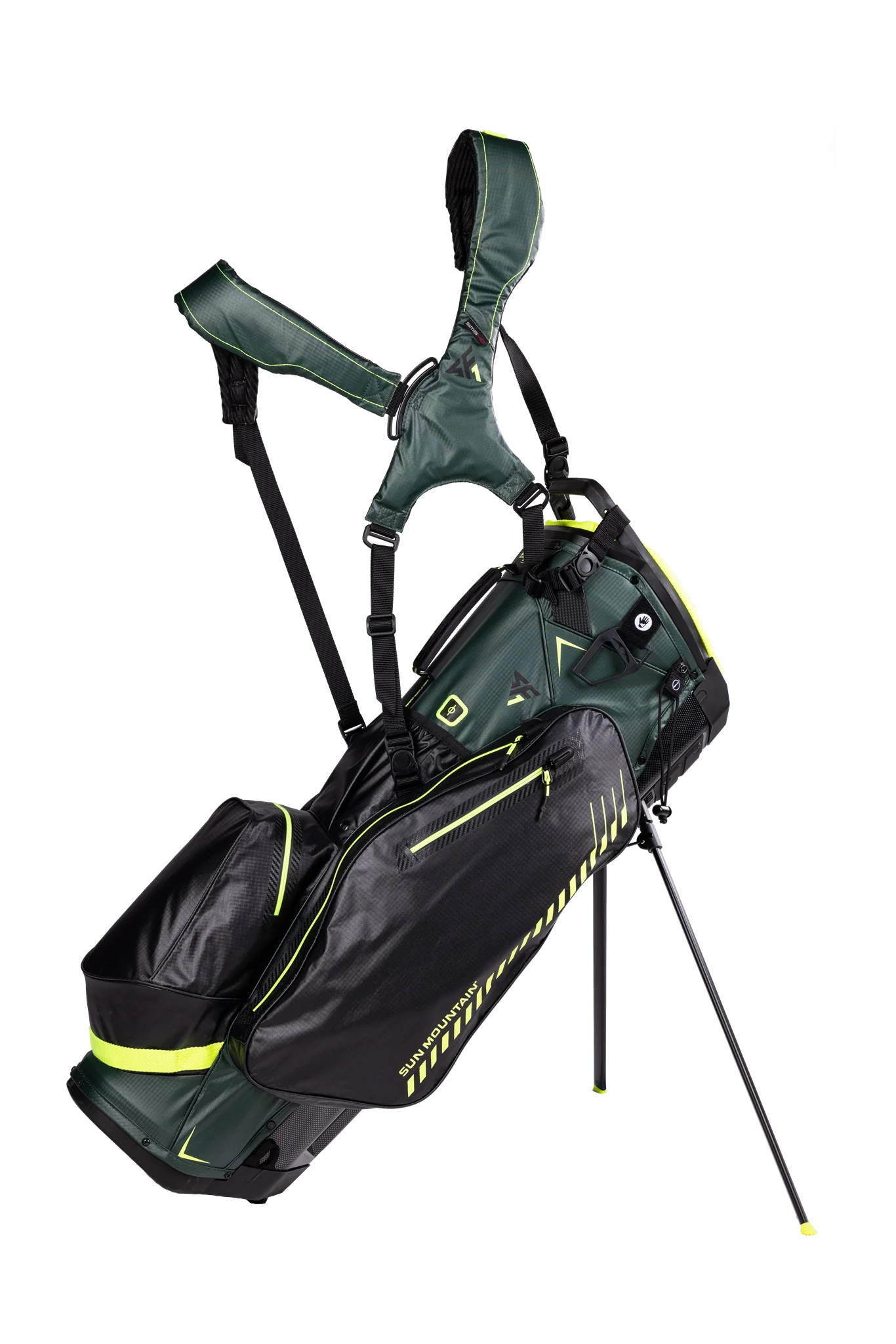 Sun Mountain Fast Hybrid SF1 standbag zwart/forrest