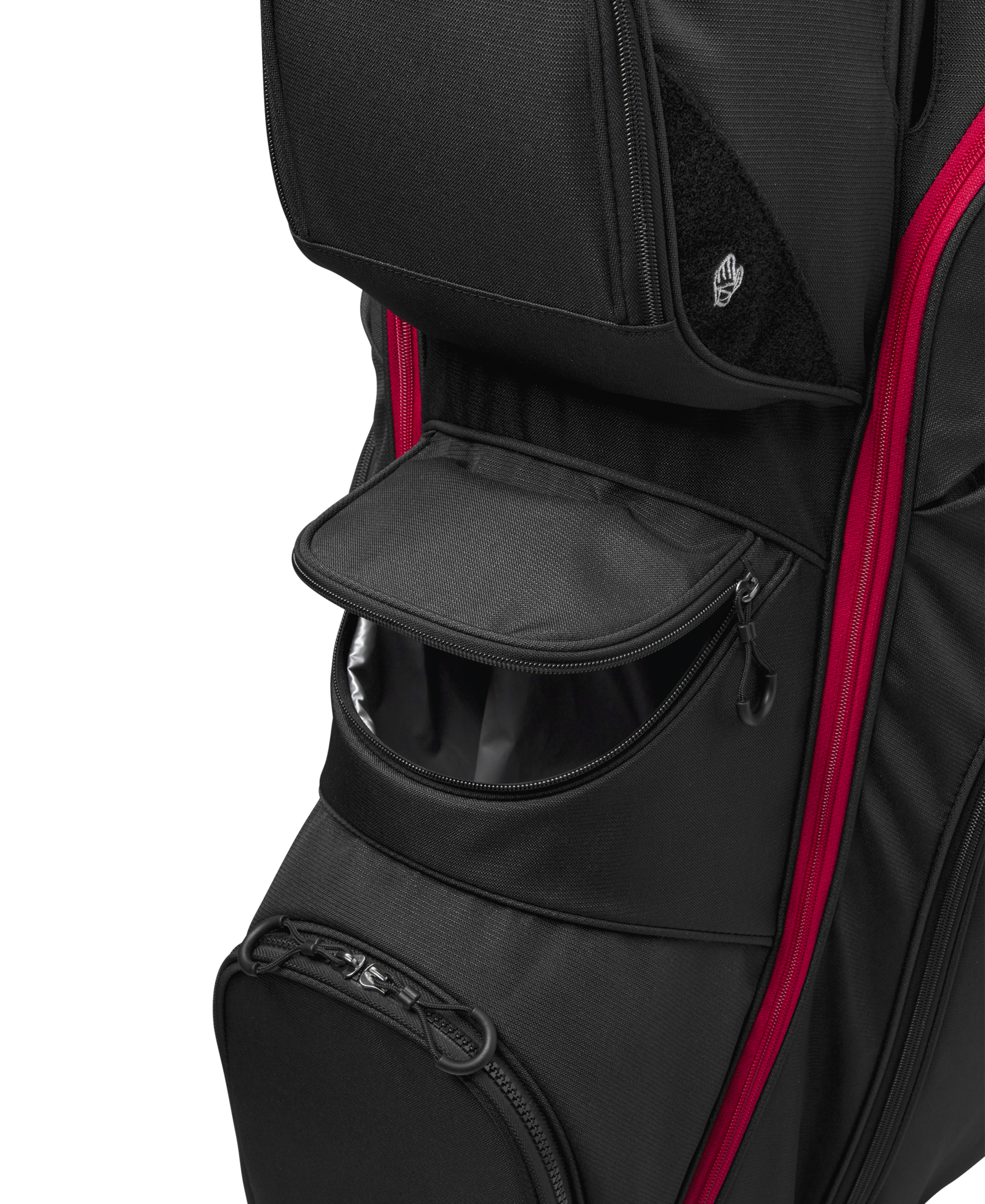 Wilson Staff I Lock cartbag zwart/rood