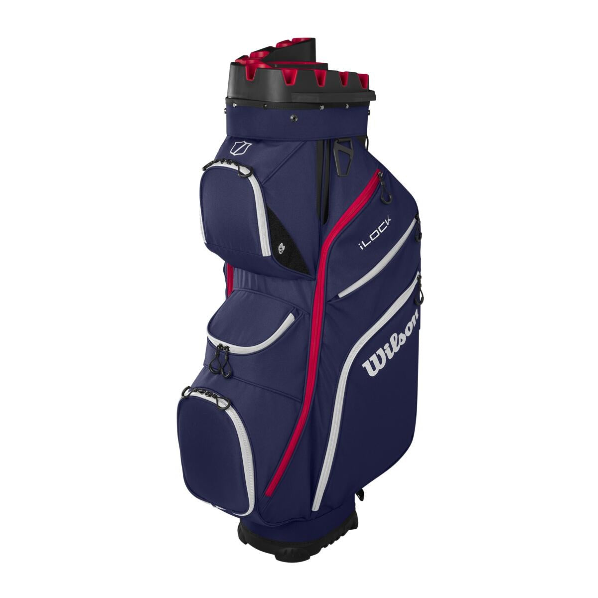 Wilson Staff I Lock cartbag navy/wit/rood