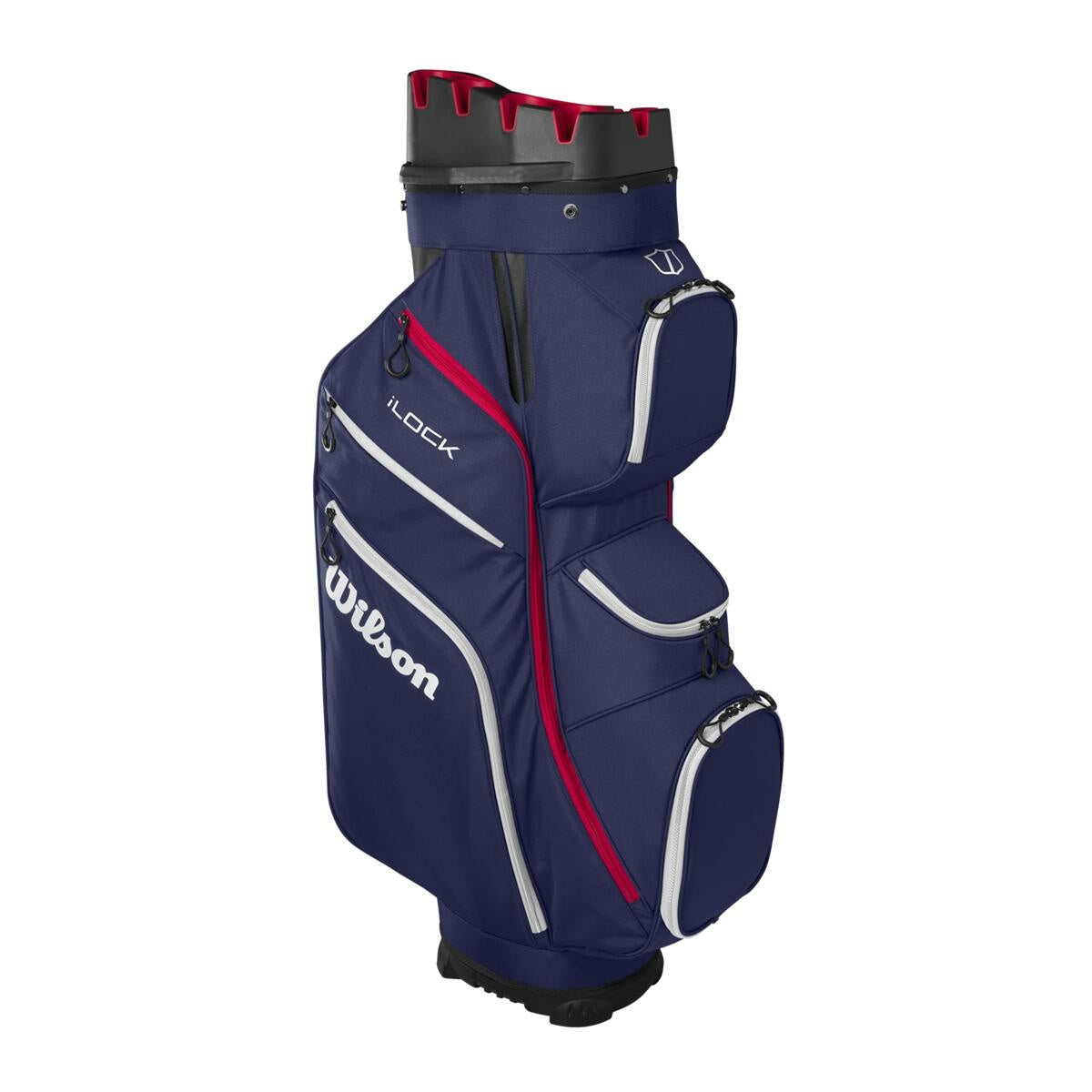 Wilson Staff I Lock cartbag navy/wit/rood