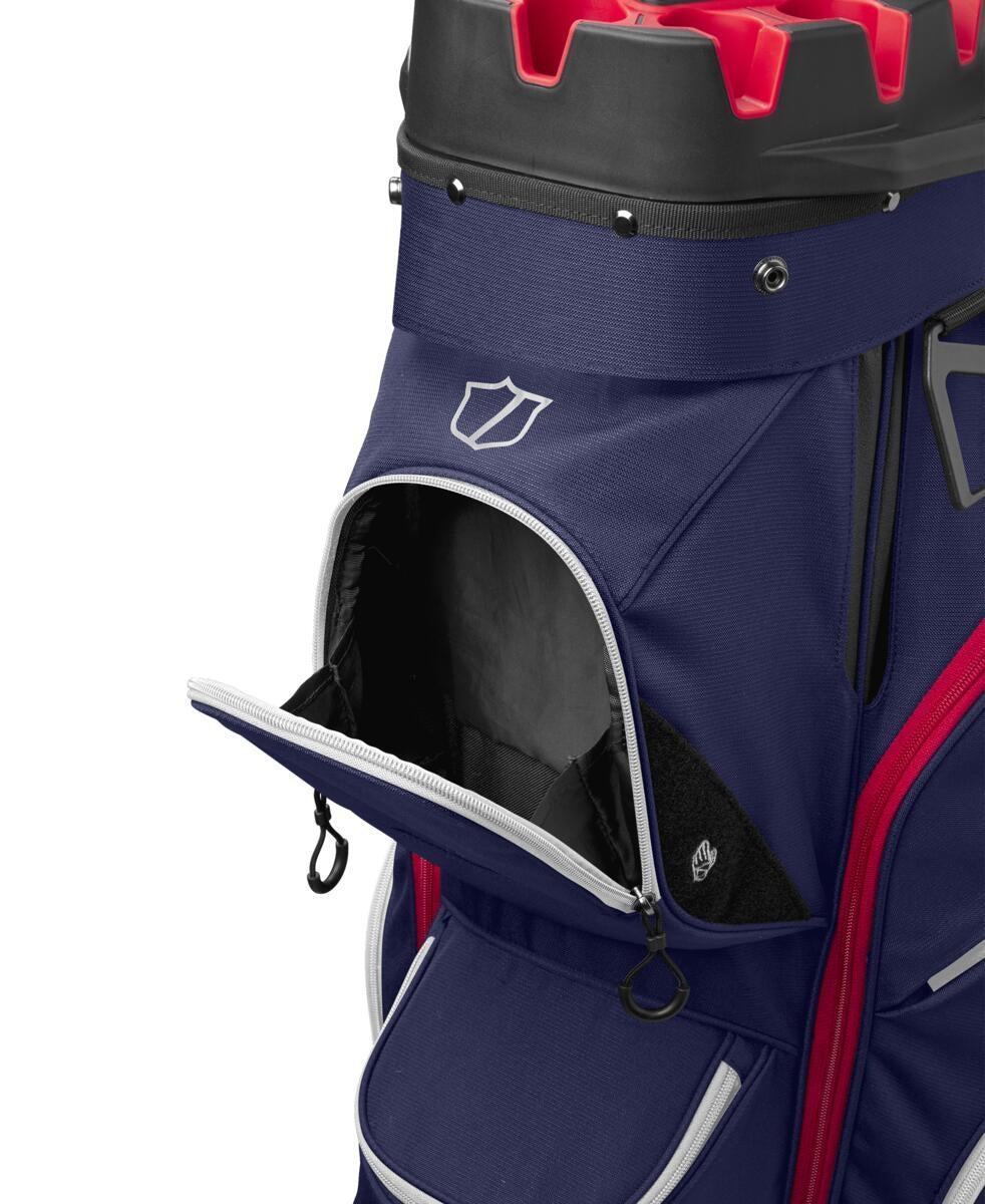 Wilson Staff I Lock cartbag navy/wit/rood