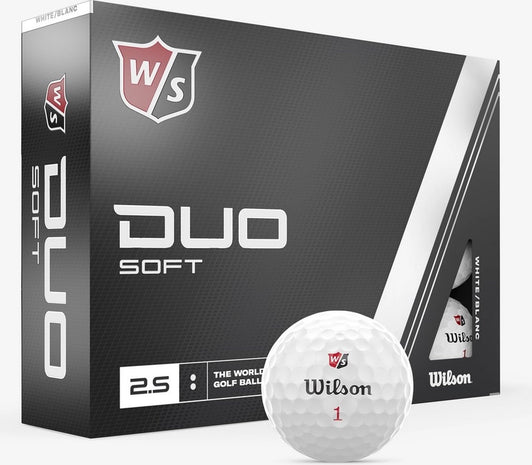 Wilson Staff DUO Soft Golfballen 2023 - Wit - 12 Stuks